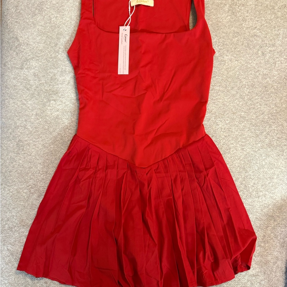 Women’s Red Athletic Sleeveless Romper